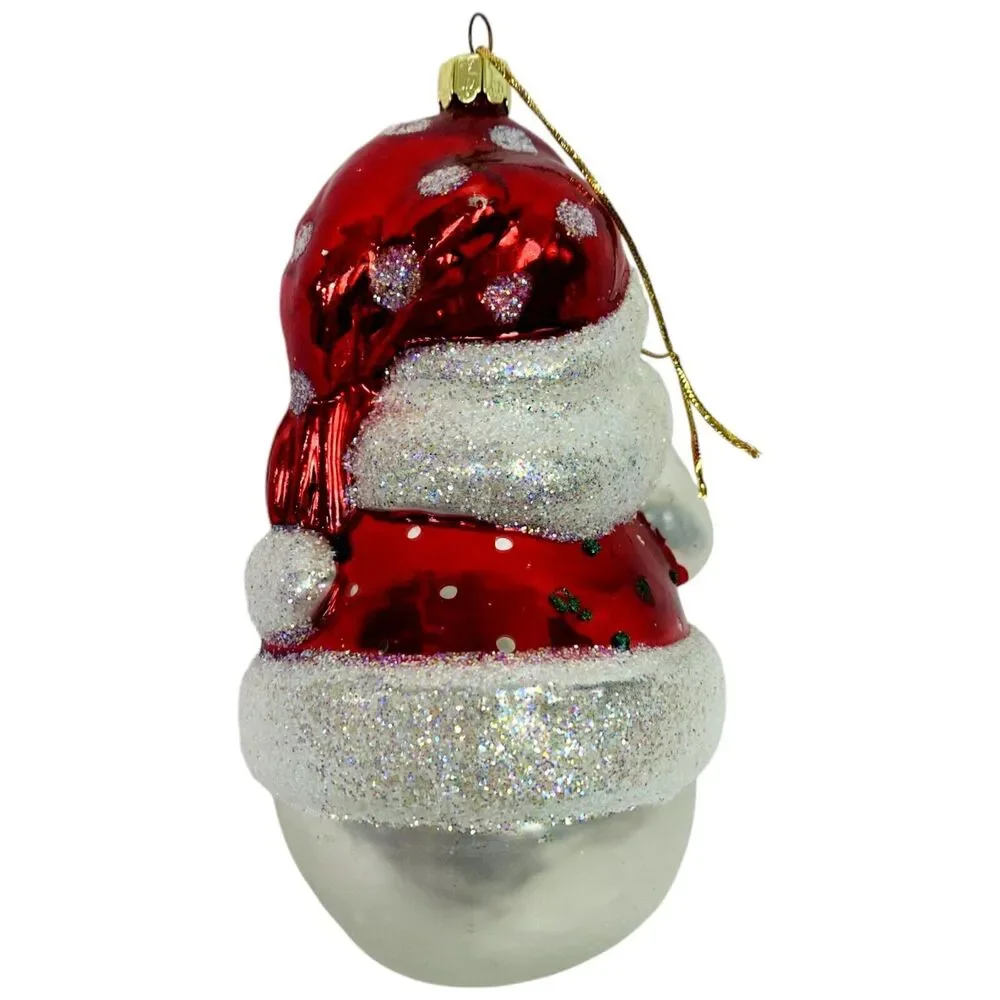 European Style Blown Glass Christmas Tree Ornaments Santa Claus Snowman Holiday - Picture 4 of 16